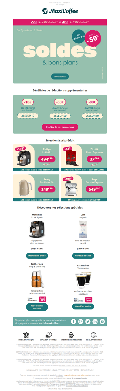 2ème démarque : jusqu’à -50% c’est maintenant !