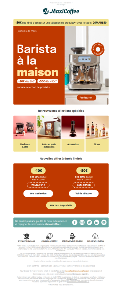 ☕  Offre spéciale : équipez-vous comme un vrai Barista !