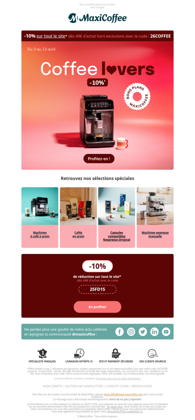 -10% sur tout le site : c'est maintenant !