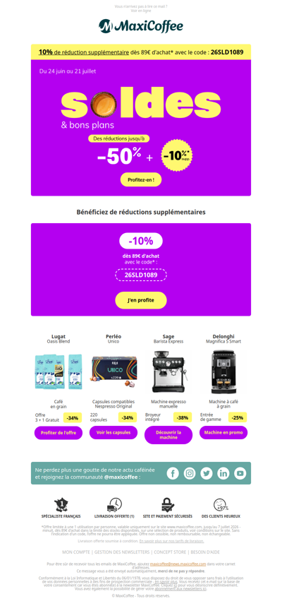 C'est parti ! Jusqu’à -50% 🏁