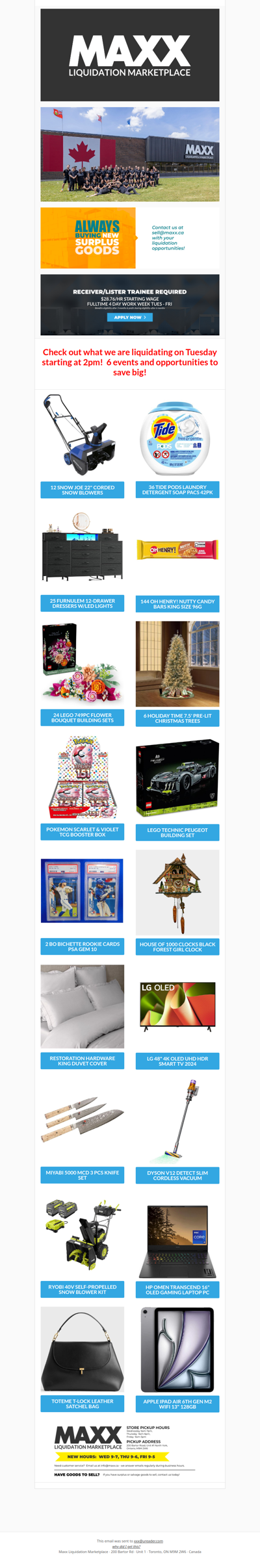 Awake from your sugar coma and start saving!  Maxx has loads of great items just waiting for your bids!