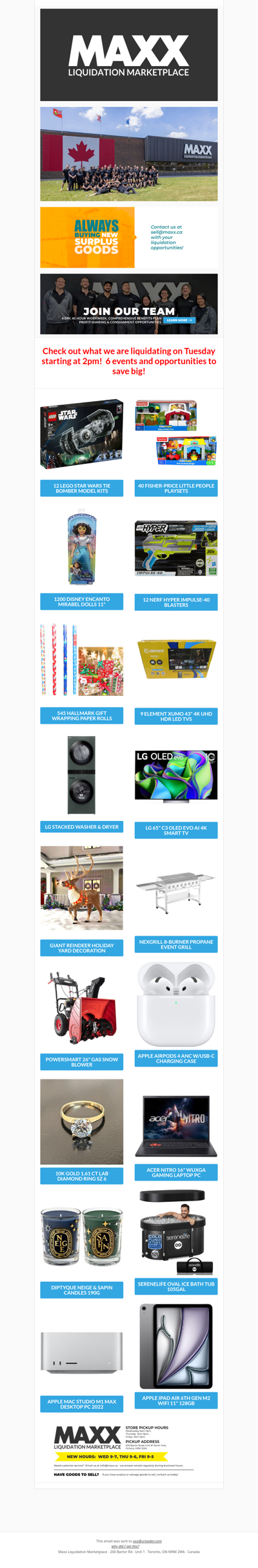 Only 6 more auctions until Christmas!  Start your shopping early with thousands of great items to choose from!