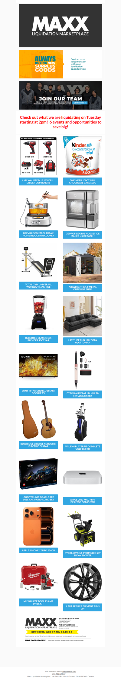 Shop with Maxx, where our prices are as low as the windchill!  Stay warm everyone!