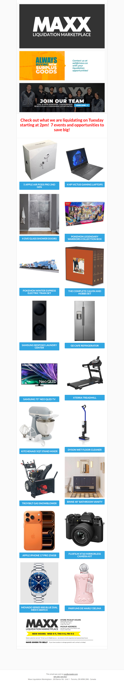 Maxx has predicted 6 more weeks of savings!  It all starts on Tuesday at 2pm!