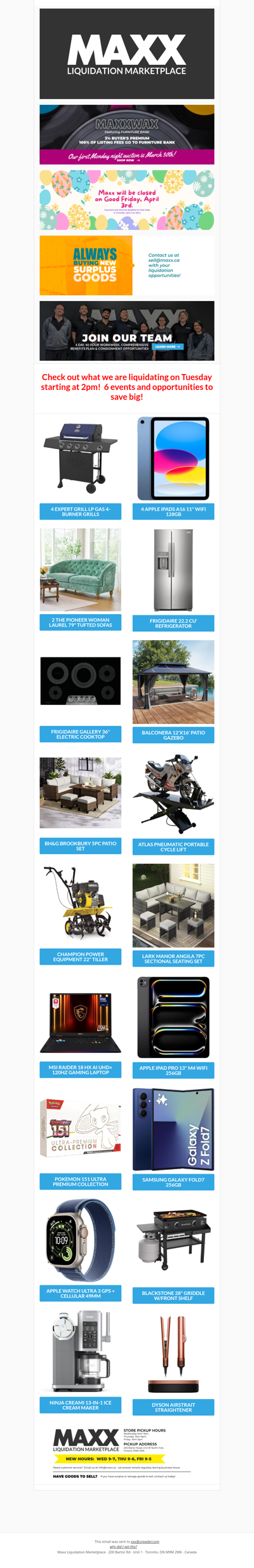 Who wants to start spring early?  Maxx does!  We have started pulling in our Spring loads so you can forget about winter!