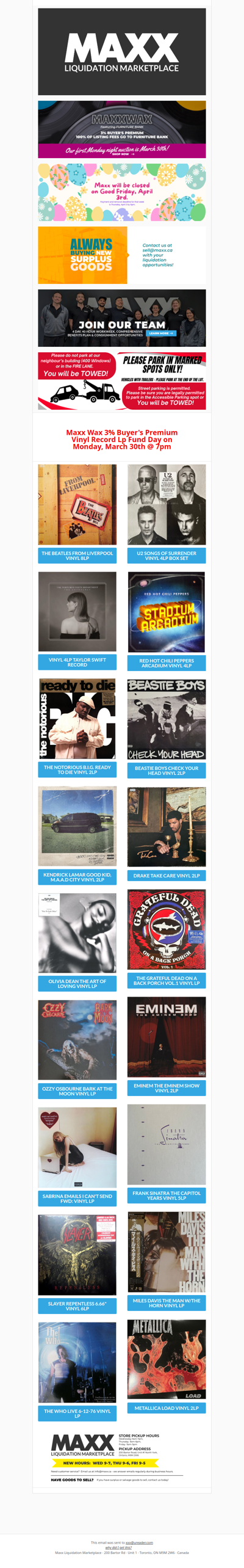 Beat your case of the Mondays with Maxx's Fund Day Monday MaxxWax Vinyl Event benefiting Furniture Bank @ 7PM!