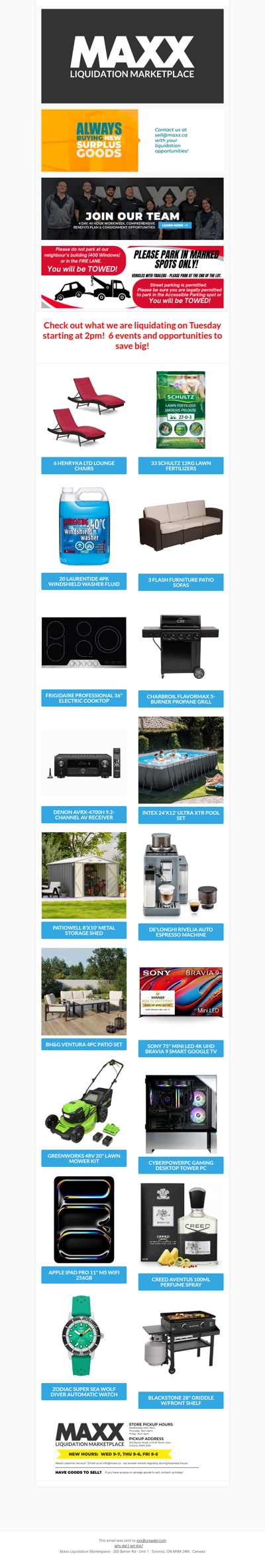 You don't need sun to brighten your day!  Just visit Maxx.ca!