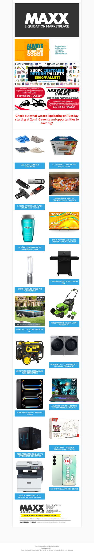 Let Summer begin! After the long weekend, be sure to visit Maxx.ca for great savings on Tuesday!