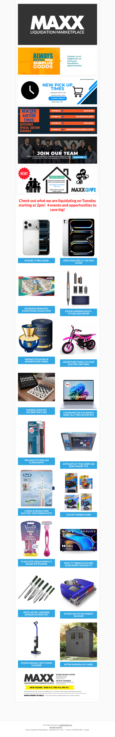 Maxx is your source for quality brand name items at great prices! Start saving Tuesday at 2pm!