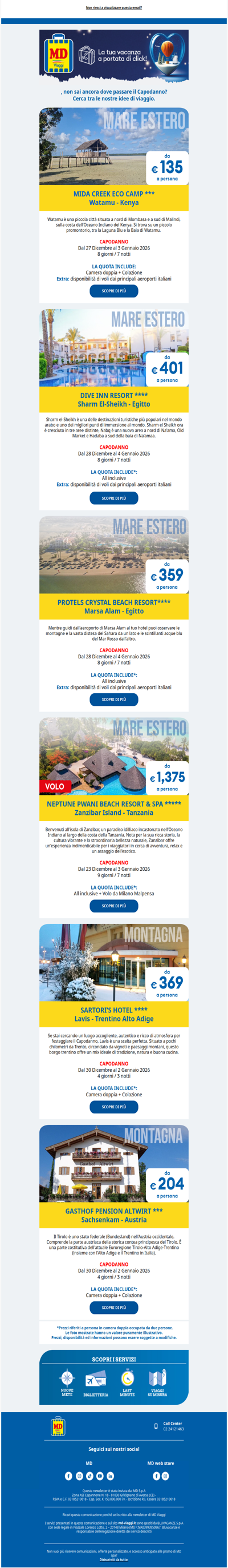 scopri le nostre idee di viaggio!