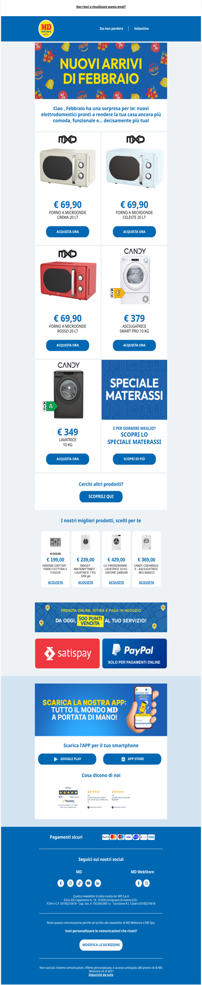 Ciao , febbraio è arrivato con una sorpresa!