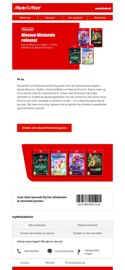 Ontdek de nieuwste Nintendo-avonturen vandaag!