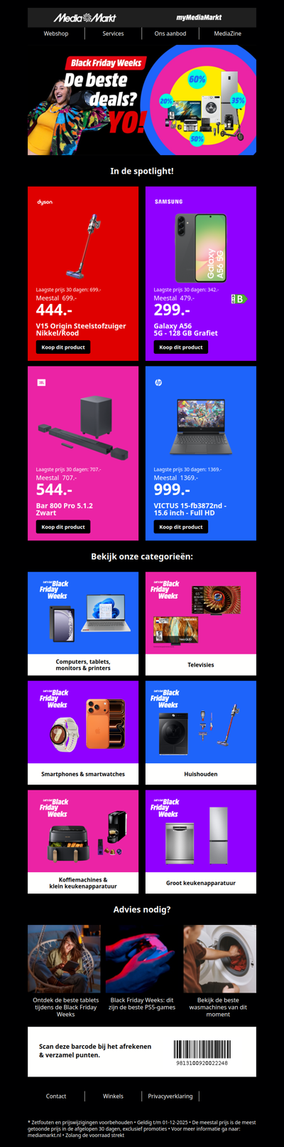 De Black Friday Weeks zijn gestart! Ontdek de eerste deals nu