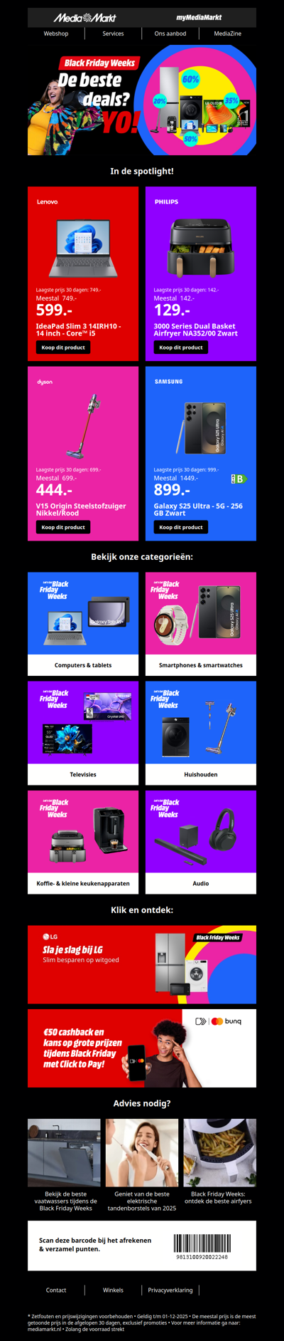 Exclusief voor jou: Black Friday Weeks toppers