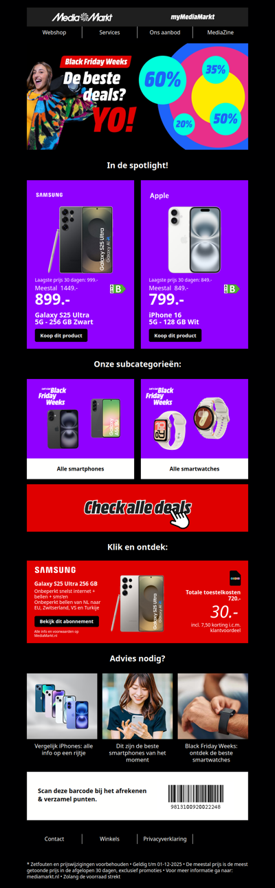 Jouw top picks voor de Black Friday weeks