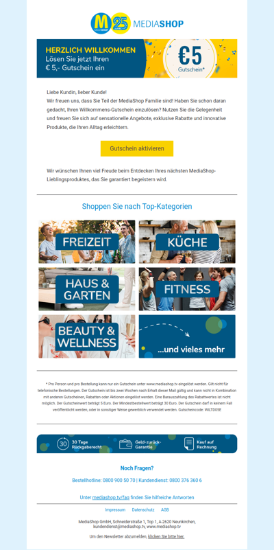 Ihr persönlicher Gutschein wartet auf Sie