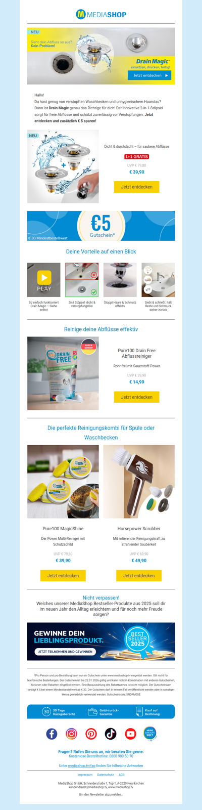 Abfluss frei. Geschenk dabei🎁