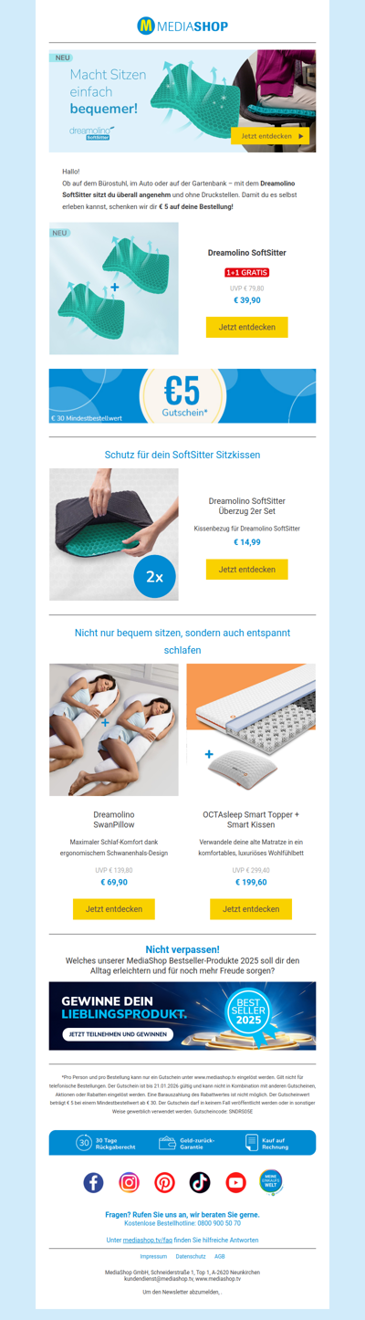 Für dich getestet: Dein bequemster Platz im Alltag