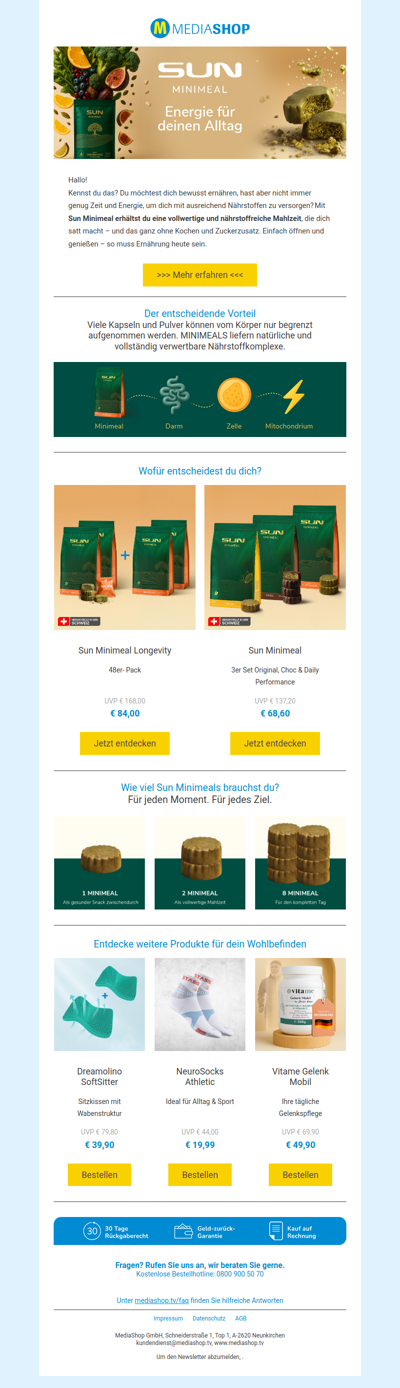 Die Mini‑Mahlzeit mit maximaler Power! 💪