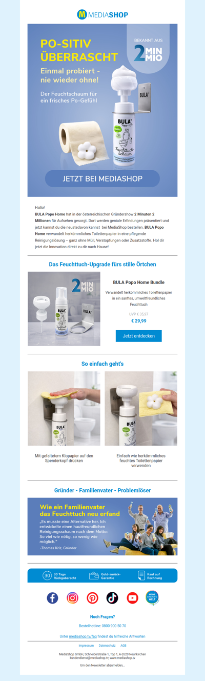 BULA Popo: Po-sitiv überrascht bei 2Min2Mio!