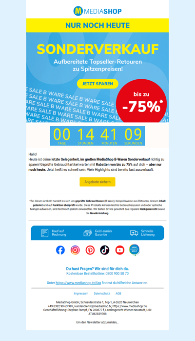 ⏰ Letzte Chance: B‑Waren‑Deals nur noch heute!