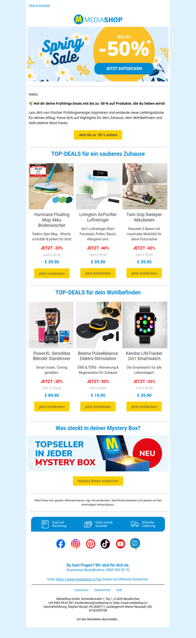 Spring SALE bei MediaShop! 🌿