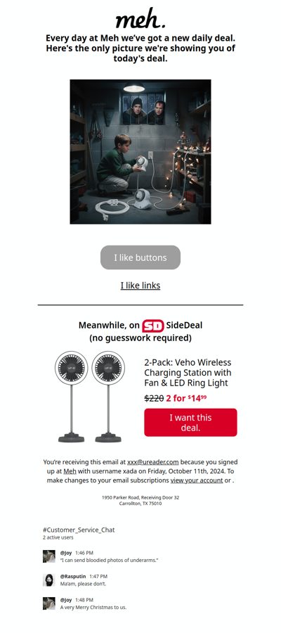 Merry Christmas (Please Buy Something)