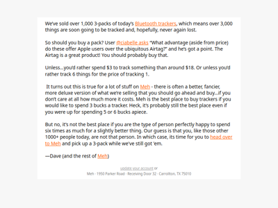 Should you buy today’s Meh?