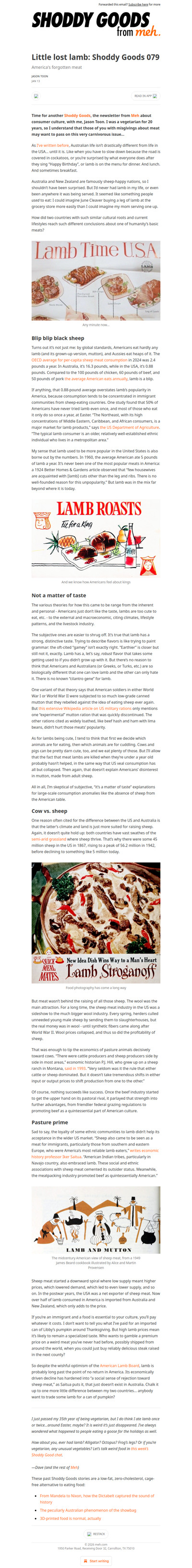 Little lost lamb: Shoddy Goods 079