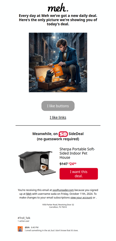 Healthy Eats (but not for you)