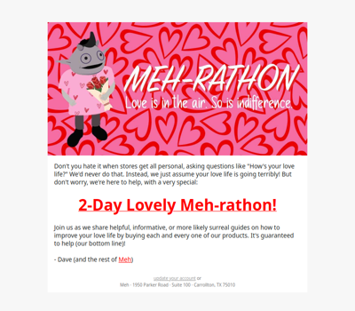 It's a Lovely Meh-rathon!