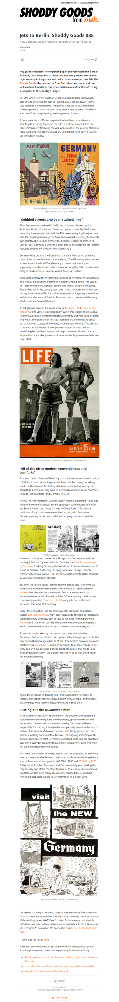 Jets to Berlin: Shoddy Goods 085