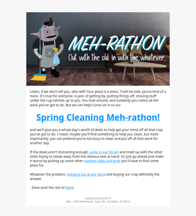 Spring is in the…Meh-rathon