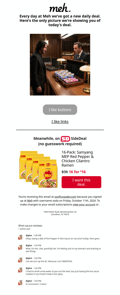 Not Spicy, But Also Spicy