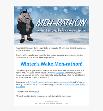 Winter is c̶o̶m̶i̶n̶g̶ over!