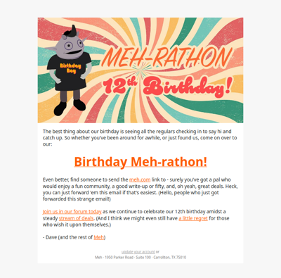 It's our birthday! Bring a pal to the party!