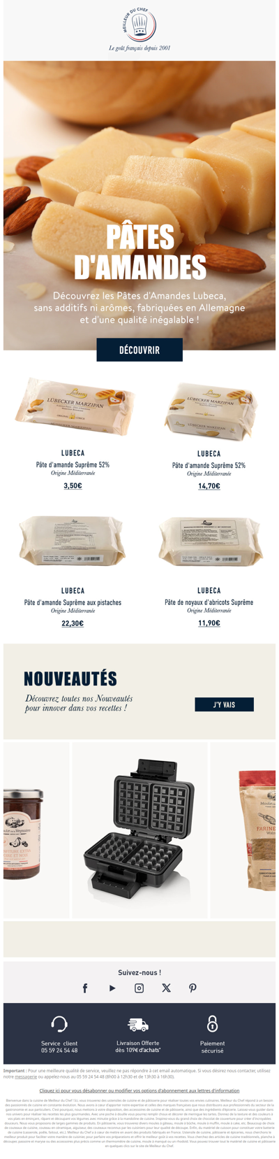 La qualité imbattable des Pâtes d'Amandes Lubeca