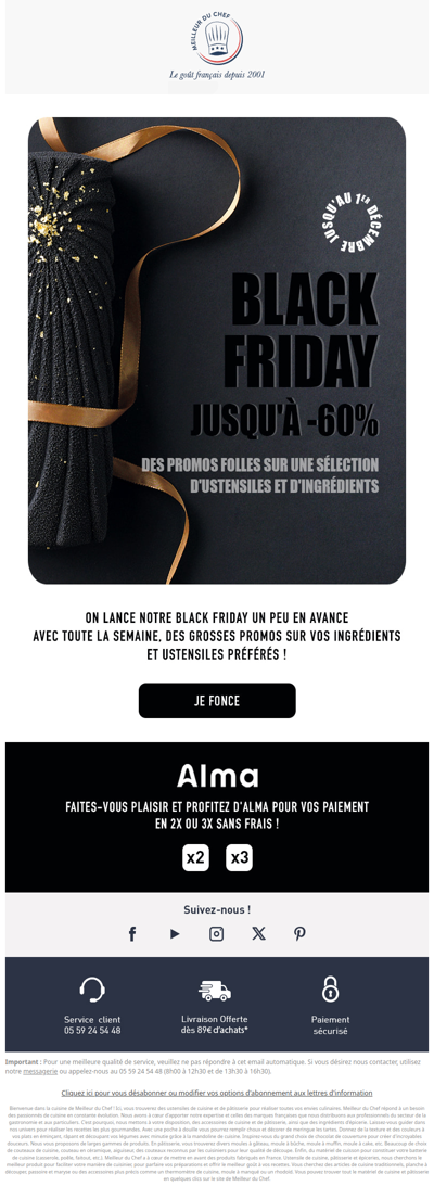 C'est parti pour la BLACK FRIDAY WEEK !