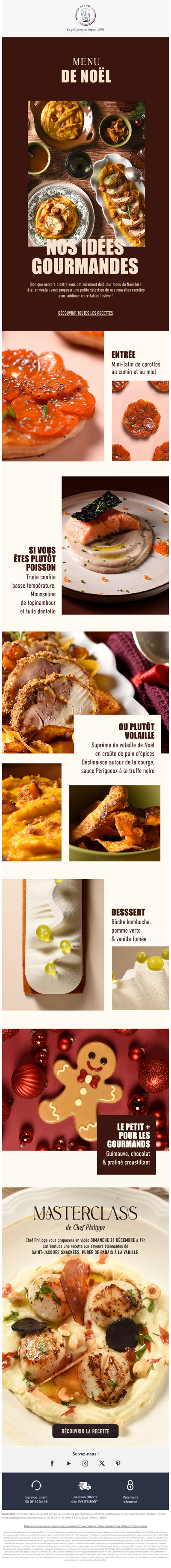 Quelques idées recettes pour votre menu de Noël