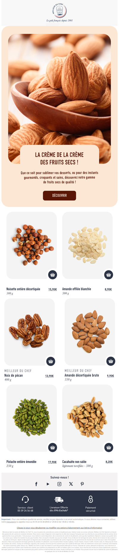 La crème de la crème des fruits secs !