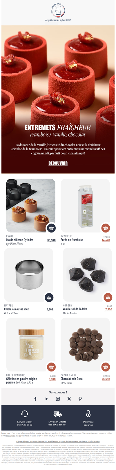 Un dessert beau et fruité signé Chef Philippe