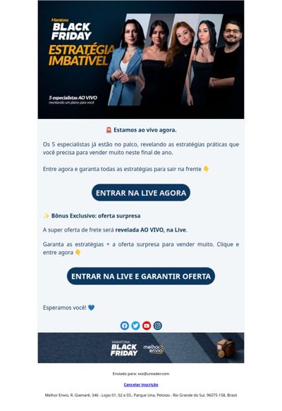 🚨 [Aula ao vivo agora]  5 estratégias  para vender mais e sair na frente