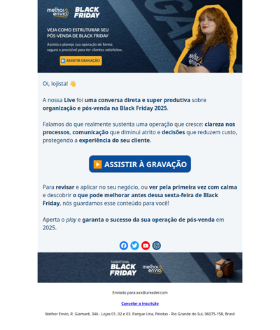 Replay liberado: pós-venda estratégico pra Black Friday