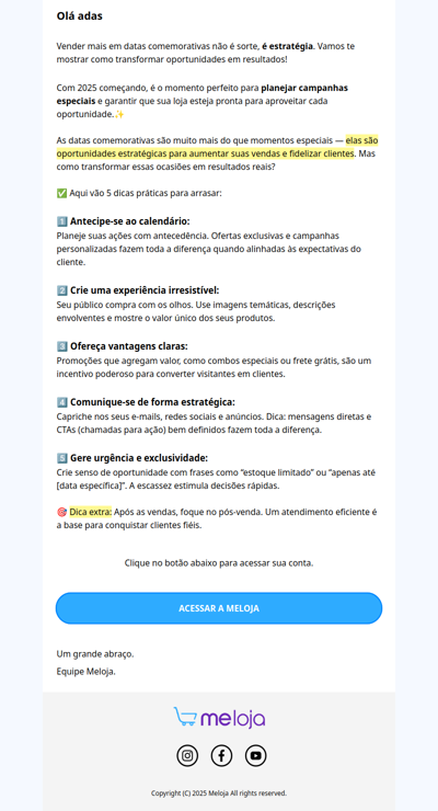 Prepare-se para as datas comemorativas e venda mais! 🎉