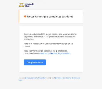 Completa tus datos para garantizar la seguridad de tu cuenta