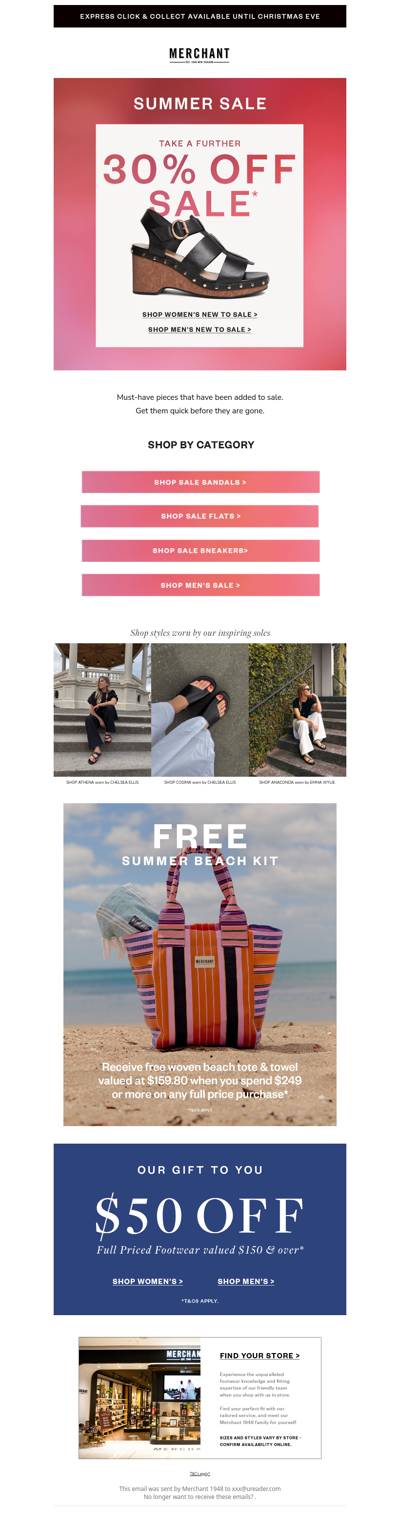 Sale Just Got Better! EXTRA 30% Off*