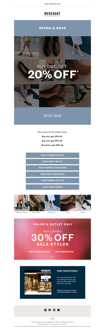 Spend & Save: Up To 30% Off Storewide*