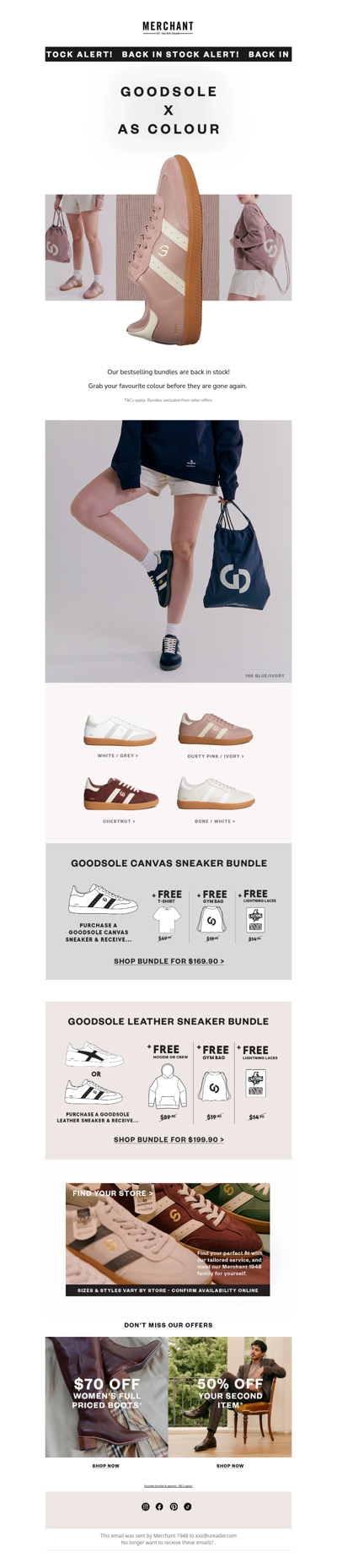 Just Restocked: Goodsole x AS Colour 👏