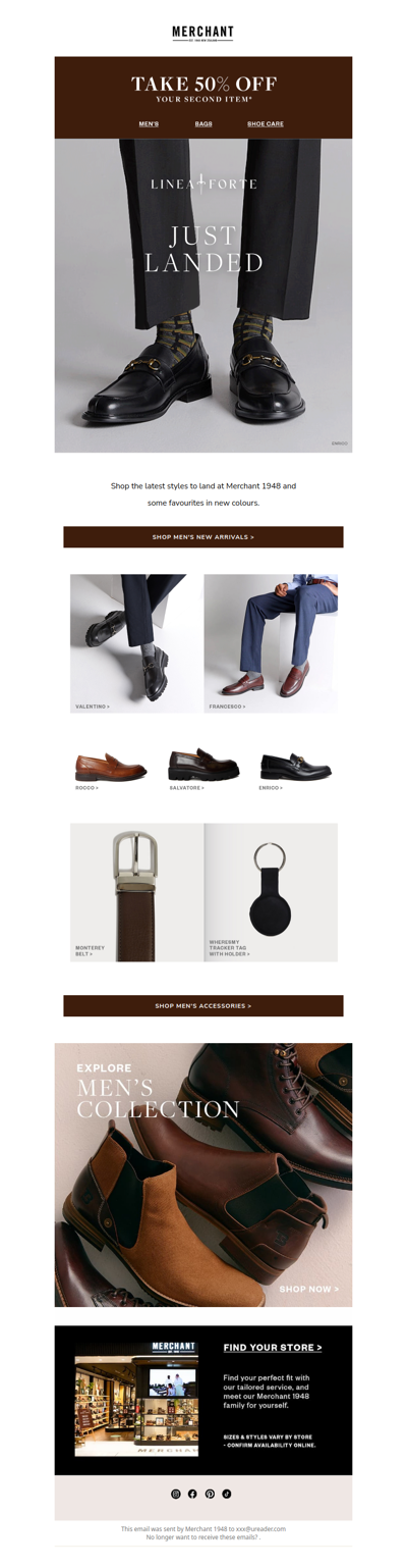 Discover What's New for Men!