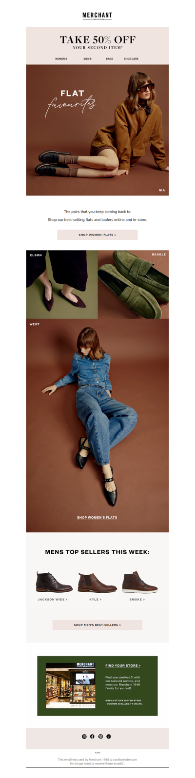 Flat Favourites | 50% Off Your 2nd Item*